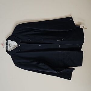 New Madison Navy Wind Rain Jacket Coat Sz Medium Fully Lined NEW WITH TAGS